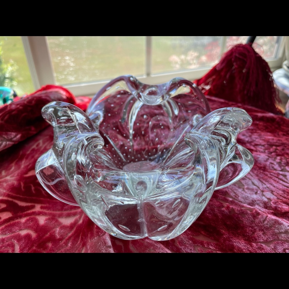Murano Glass Bowl w/controlled bubbles design